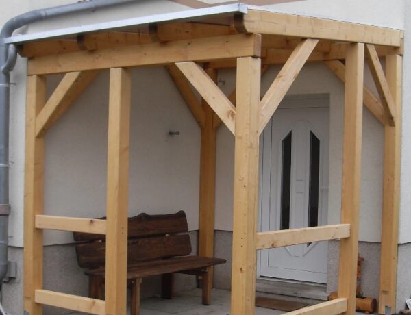 Holzhaus Vordach Boris von Zimmerei Sonderanfertigung